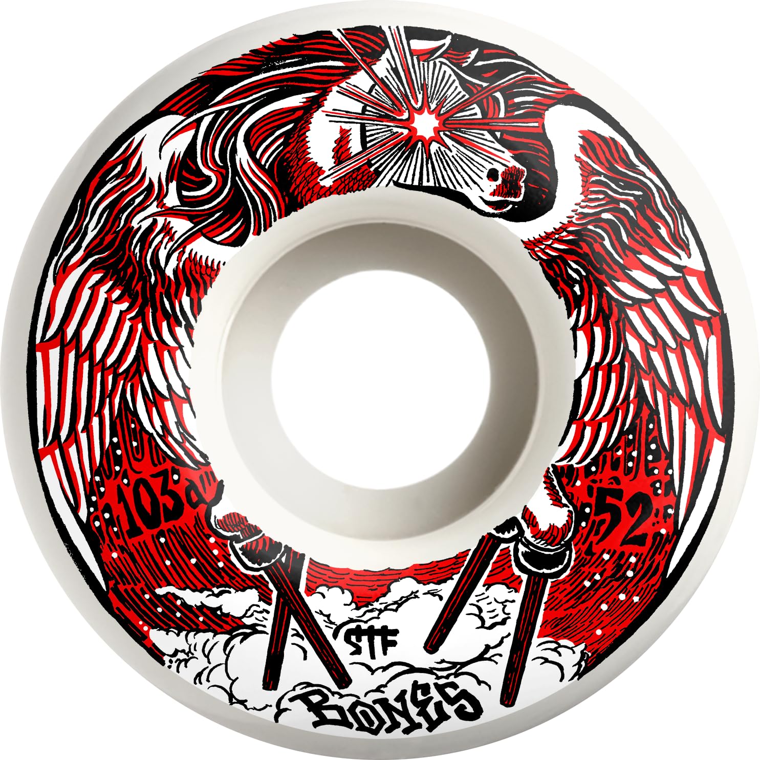 Bones Wheels Street Tech Formula STF Skateboard Wheels Peg-Leg-Asus 52mm 103A V1 Standard