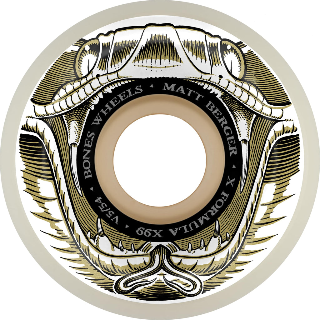 Bones Wheels Matt Berger Battlesnake X-Formula Skateboard Wheels 54mm 99A V5 Sidecut