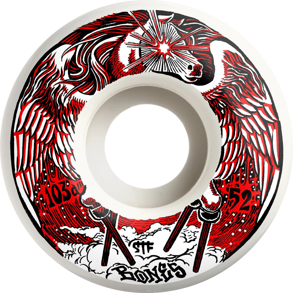 Bones Wheels Street Tech Formula STF Skateboard Wheels Peg-Leg-Asus 52mm 103A V1 Standard