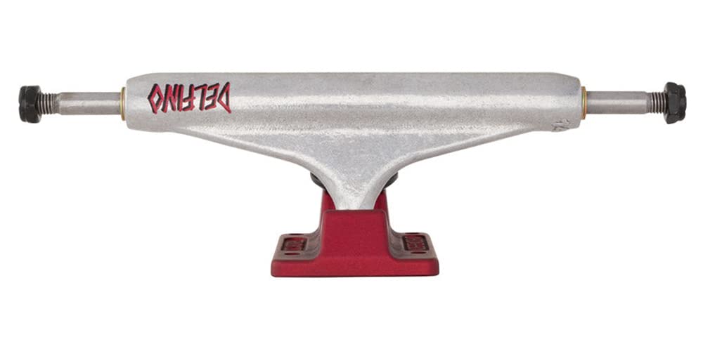 Independent Stage 11 Hollow Delfino Skateboard Trucks SIL/Red 139